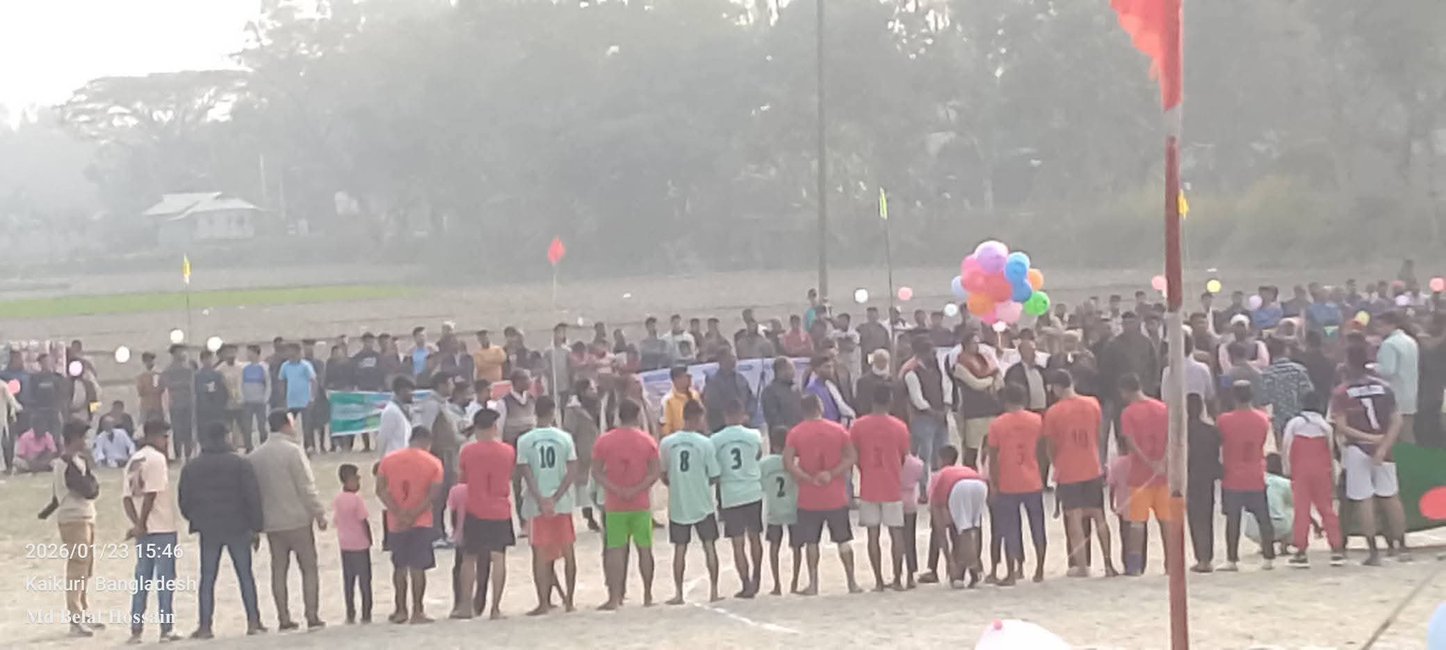 জমকালো আয়োজনের মধ্য দিয়ে সুন্দরগঞ্জে সম্পন্ন হলো ফুটবল মেগা ফাইনাল