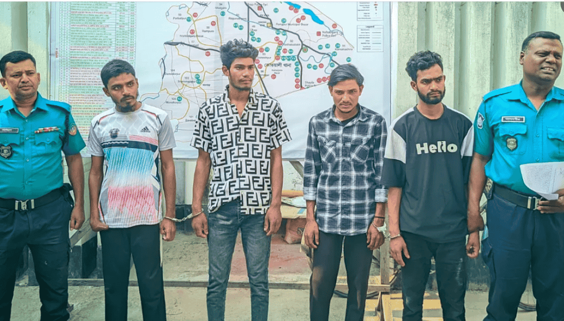 যুবদল নেতা হত্যার জেরে বাড়ি-দোকানপাটে হামলার ঘটনায় গ্রেপ্তার ৪