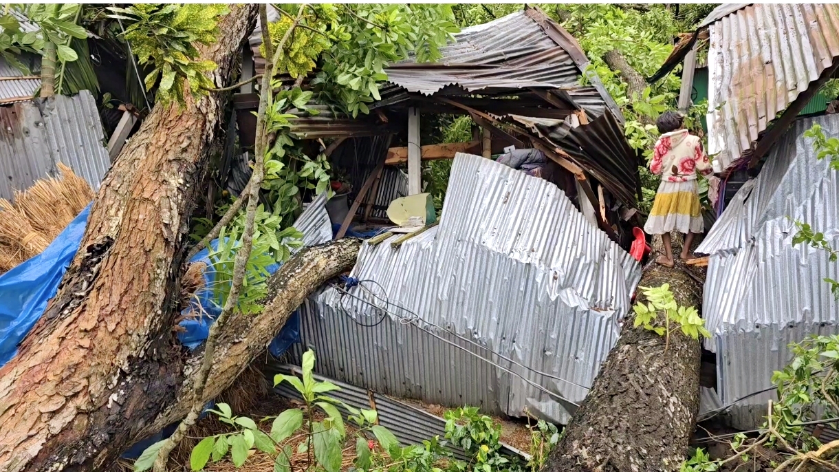 কালবৈশাখীর তাণ্ডবে লণ্ডভণ্ড ঠাকুরগাঁও: ঘরবাড়ি বিধ্বস্ত, গুরুতর আহত ১