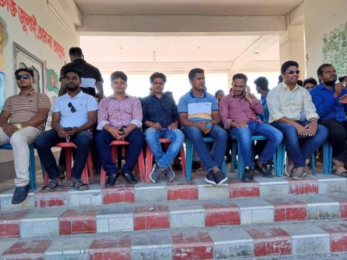কিশোরগঞ্জ উপজেলা ছাএদলের প্রতিবাদ মিছিল ও অবস্হান কর্মসূচি পালিত