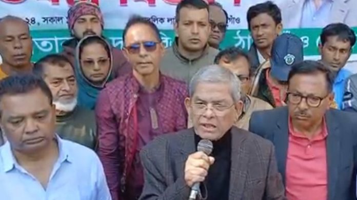 যারা গণহত্যায় জড়িত ছিল তাদের বিএনপিতে নেওয়া হবে না: মির্জা ফখরুল