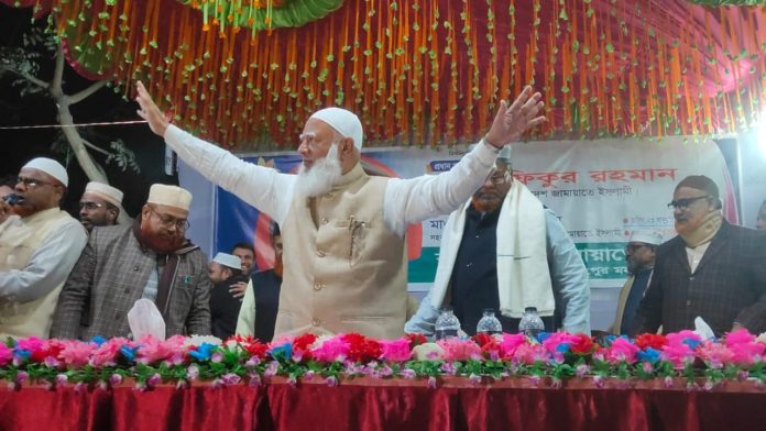 রাজনীতিবিদদের উদ্দেশ্যে জামায়াত আমির-চাঁদাবাজি-জুলুম করবেন না