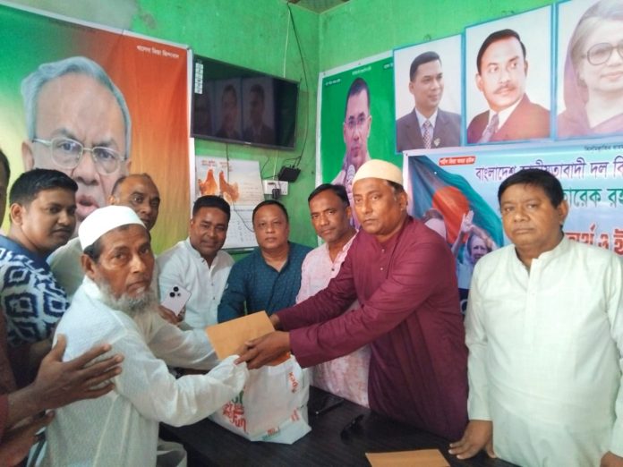 নীলফামারীতে শহীদ পরিবারকে ঈদ উপহার দিল তারেক রহমান
