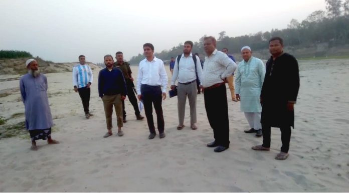 কাহারোলে অবৈধভাবে বালু উত্তোলনের দায়ে ৫০ হাজার টাকা জরিমানা