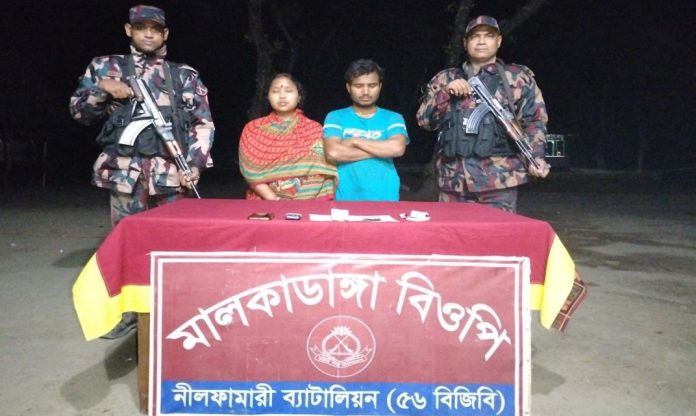 পঞ্চগড় সীমান্ত দিয়ে অবৈধ অনুপ্রবেশের সময় ৩ বাংলাদেশি নাগরিক আটক