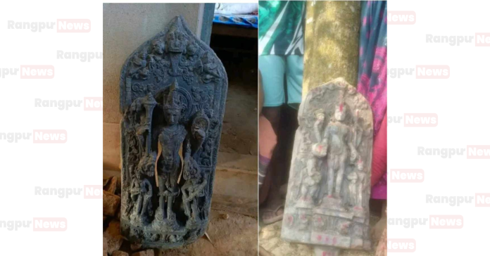 নবাবগঞ্জে কষ্টি পাথরের মূর্তি উদ্ধার