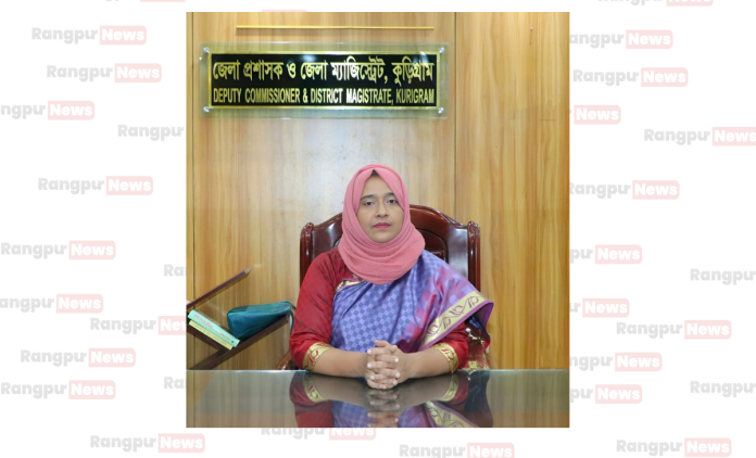 চরবাসীর দুঃখ ঘোচাতে অনবদ্য ছুটে চলছেন কুড়িগ্রামের জেলা প্রশাসক নুসরাত সুলতানা