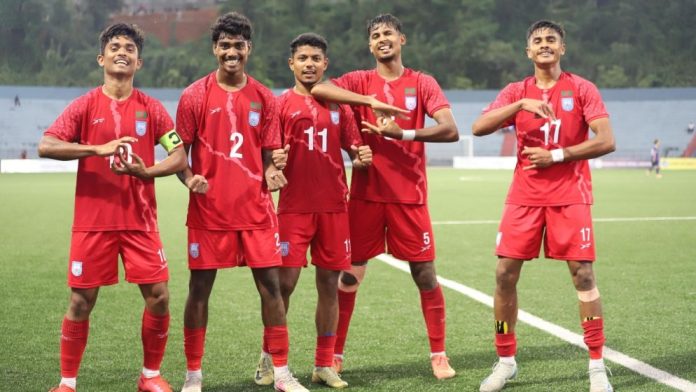 সাফ অনূর্ধ্ব-১৯ চ্যাম্পিয়নশিপে নেপালকে উড়িয়ে ফাইনালে বাংলাদেশ