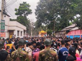 কুড়িগ্রামে আনন্দ উল্লাসে রথযাত্রা উদ্‌যাপন