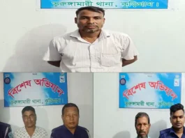 ভূরুঙ্গামারীতে নাশকতা বিরোধী অভিযানে আওয়ামী লীগের ৩ নেতা গ্রেফতার