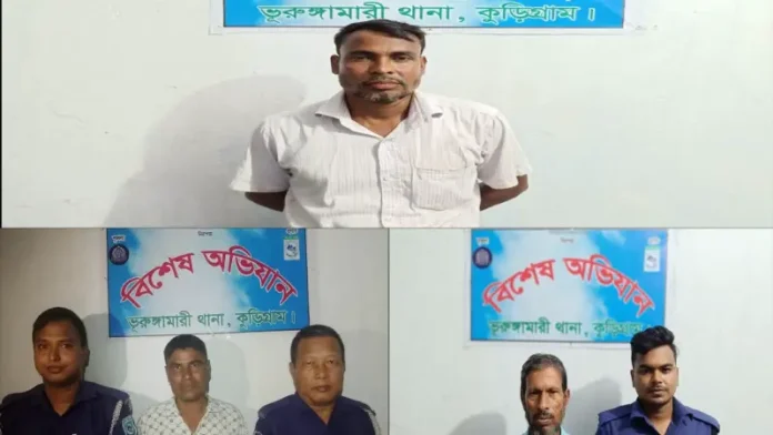ভূরুঙ্গামারীতে নাশকতা বিরোধী অভিযানে আওয়ামী লীগের ৩ নেতা গ্রেফতার