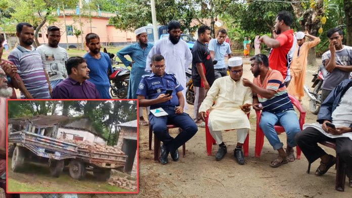 নীলফামারীতে প্রধান শিক্ষিকার বিরুদ্ধে বিদ্যালয়ের ইট বিক্রির অভিযোগ