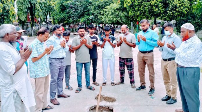 গাইবান্ধায় 'জুলাই শহীদ স্মৃতিস্তম্ভ' নির্মাণ কাজের উদ্বোধন