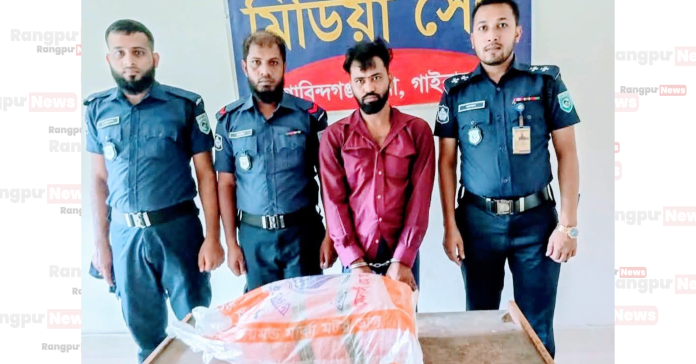 গাইবান্ধায় কুকুরের সাথে গাঁজা বহনকারী মোটরসাইকেলের সংঘর্ষ, মাদক কারবারিকে পুলিশে দিল জনতা