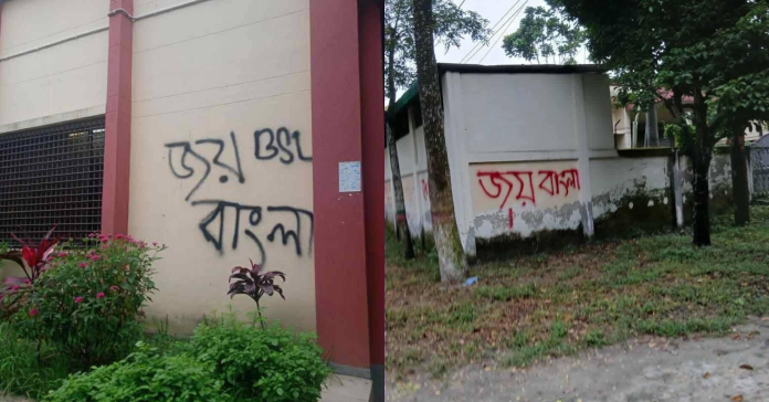 বেরোবি ক্যাম্পাসের দেয়ালে 'জয় বাংলা' লেখার ঘটনায় তদন্ত কমিটি গঠন