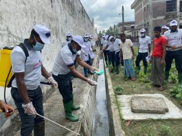 নীলফামারী জেলা কারাগারে ডেঙ্গু প্রতিরোধে সপ্তাহব্যাপী মশানিধন শুরু